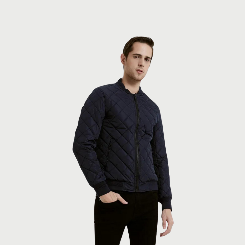 Veste Bleu Matelassé