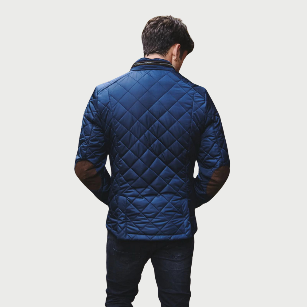 Manteau matelassé bleu