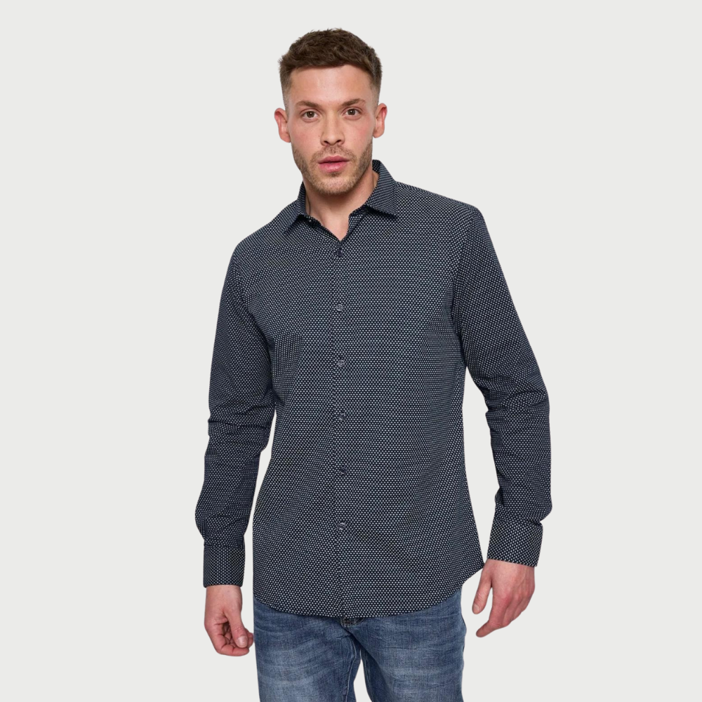 Chemise bleue élégante