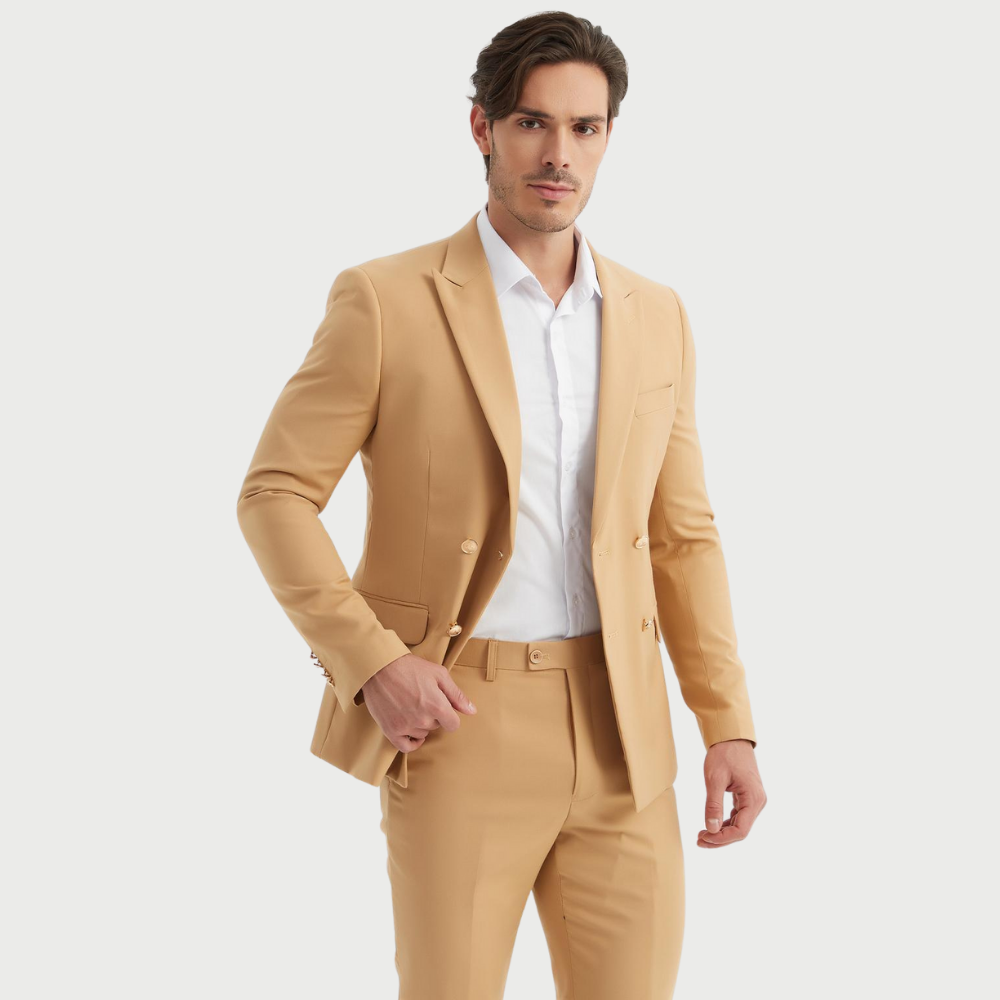 Veste de costume à double boutonnage