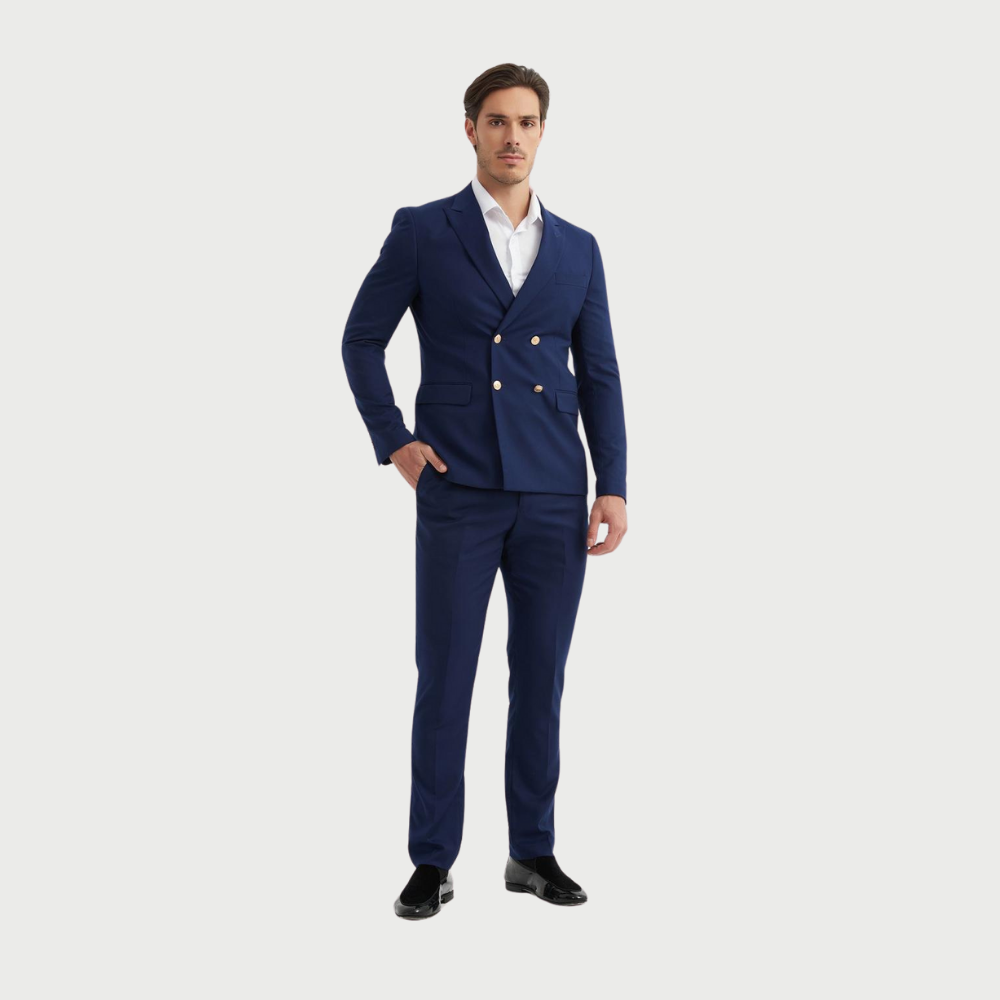 Veste de costume à double boutonnage