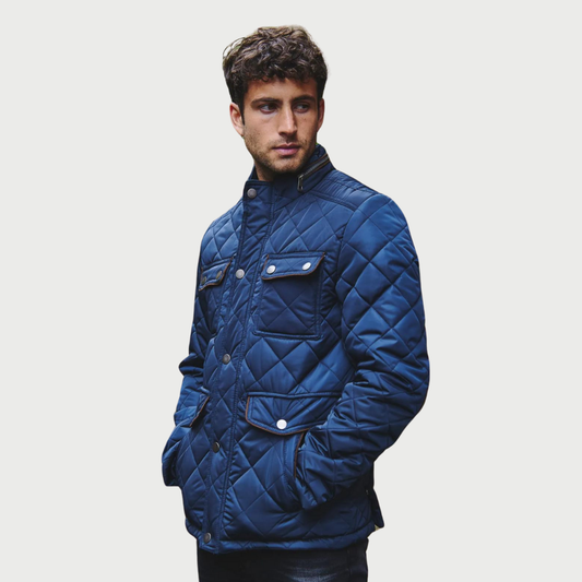 Manteau matelassé bleu
