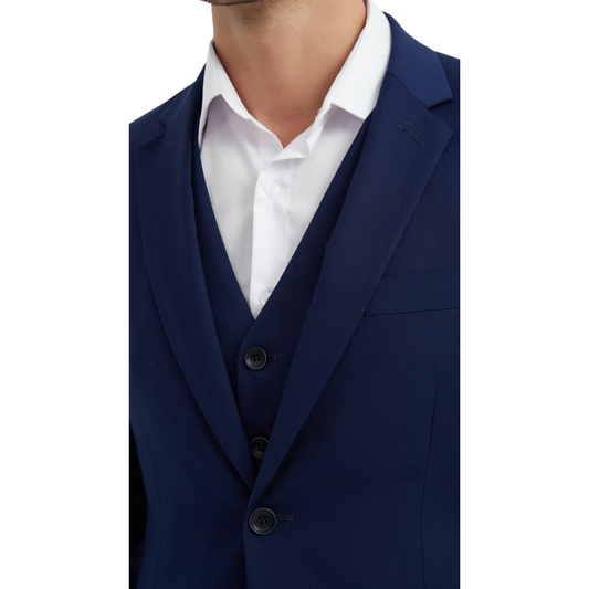 Costume bleu marine trois pièces